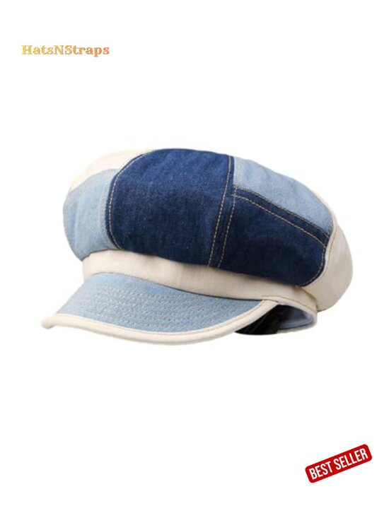 Cotton Blend Newsboy Cap Adjustable Drawstring Classic Painter Hat main image 5